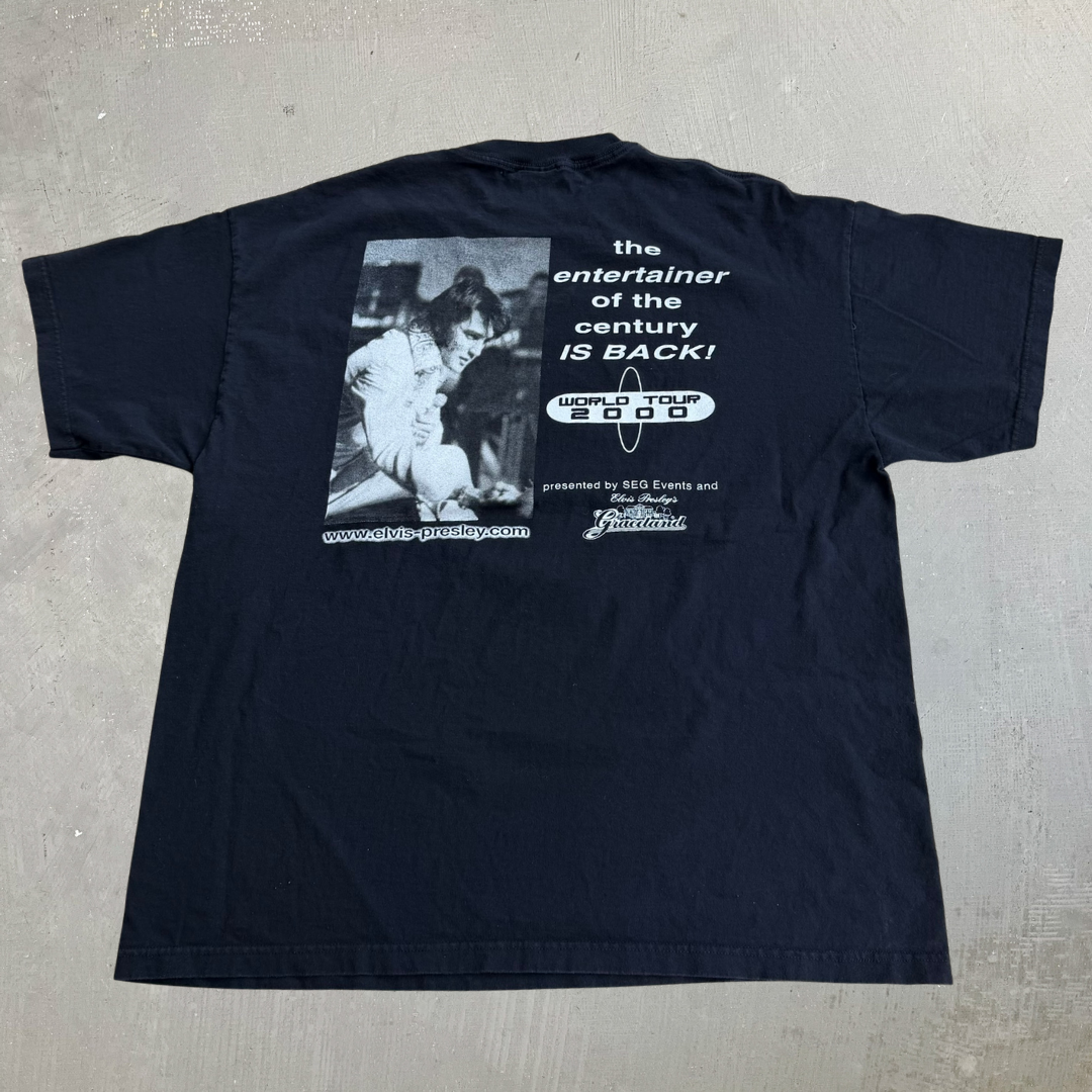 J- Vintage '00 Elvis The Concert World Tour Picture Tee - 2XL