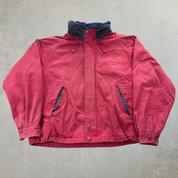 J- Vintage Nautica Sailing Polar Fleece Lined Zip Up Jacket - M