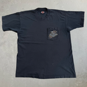Vintage '91 Harley Davidson New Jersey Graphic Made In USA Single Stitch Pocket Tee - L
