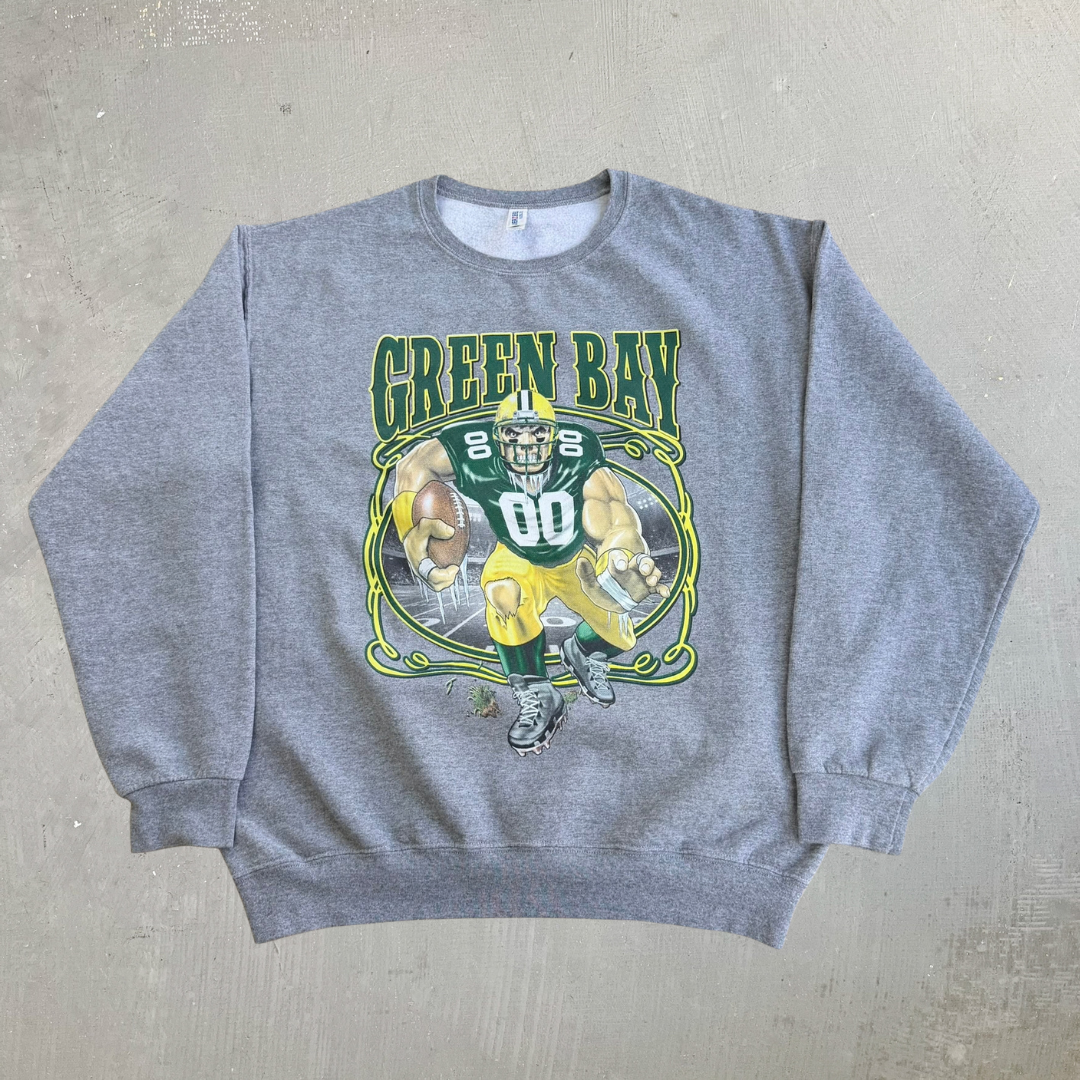 J- Green Bay Packers NFL Football Player Graphic Crewneck - L