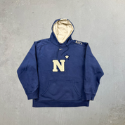 F- Nike Team US Navy College Embroidered Text Hoodie