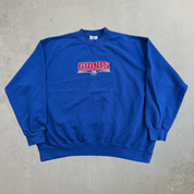 Vintage New York Giants NFL Embroidered Text & Logo Crewneck - XL