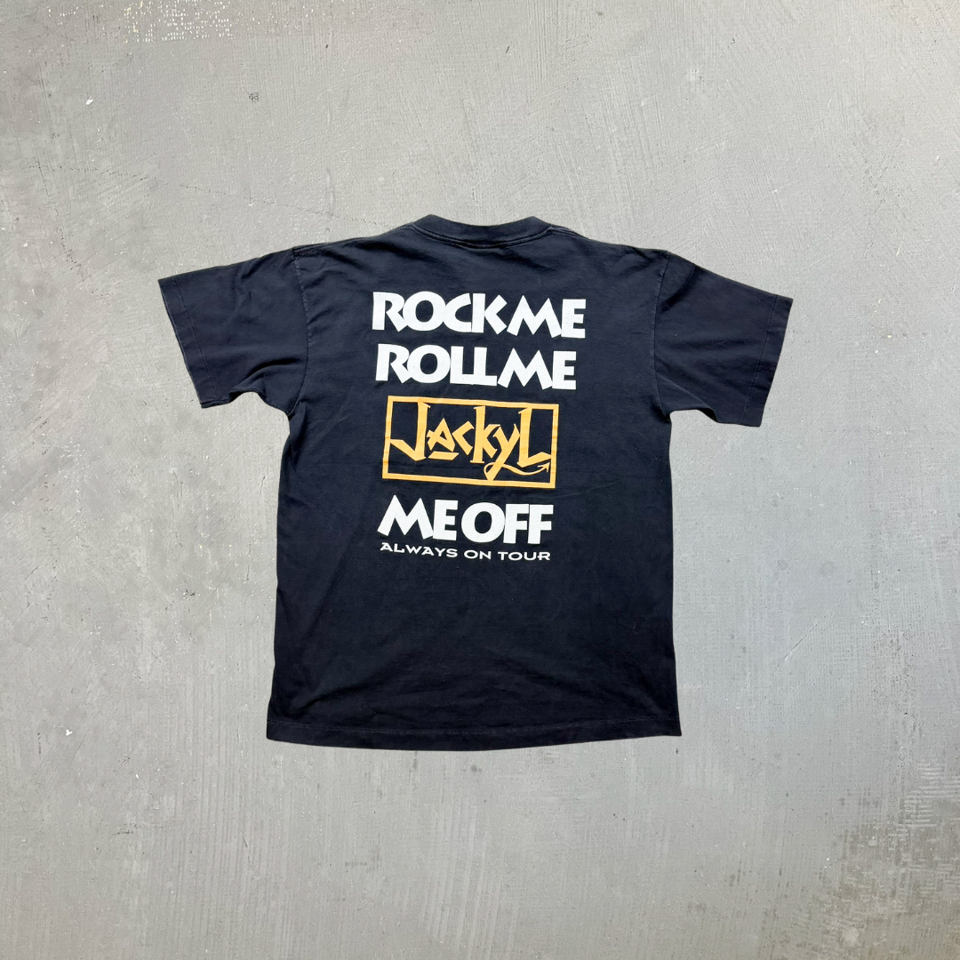 F- Vintage '93 Jackyl Picture Graphic Giant Tag Made In USA Single Stitch Tee