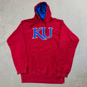 J- Vintage Kansa sUniversity Embroidered Text Hoodie - M