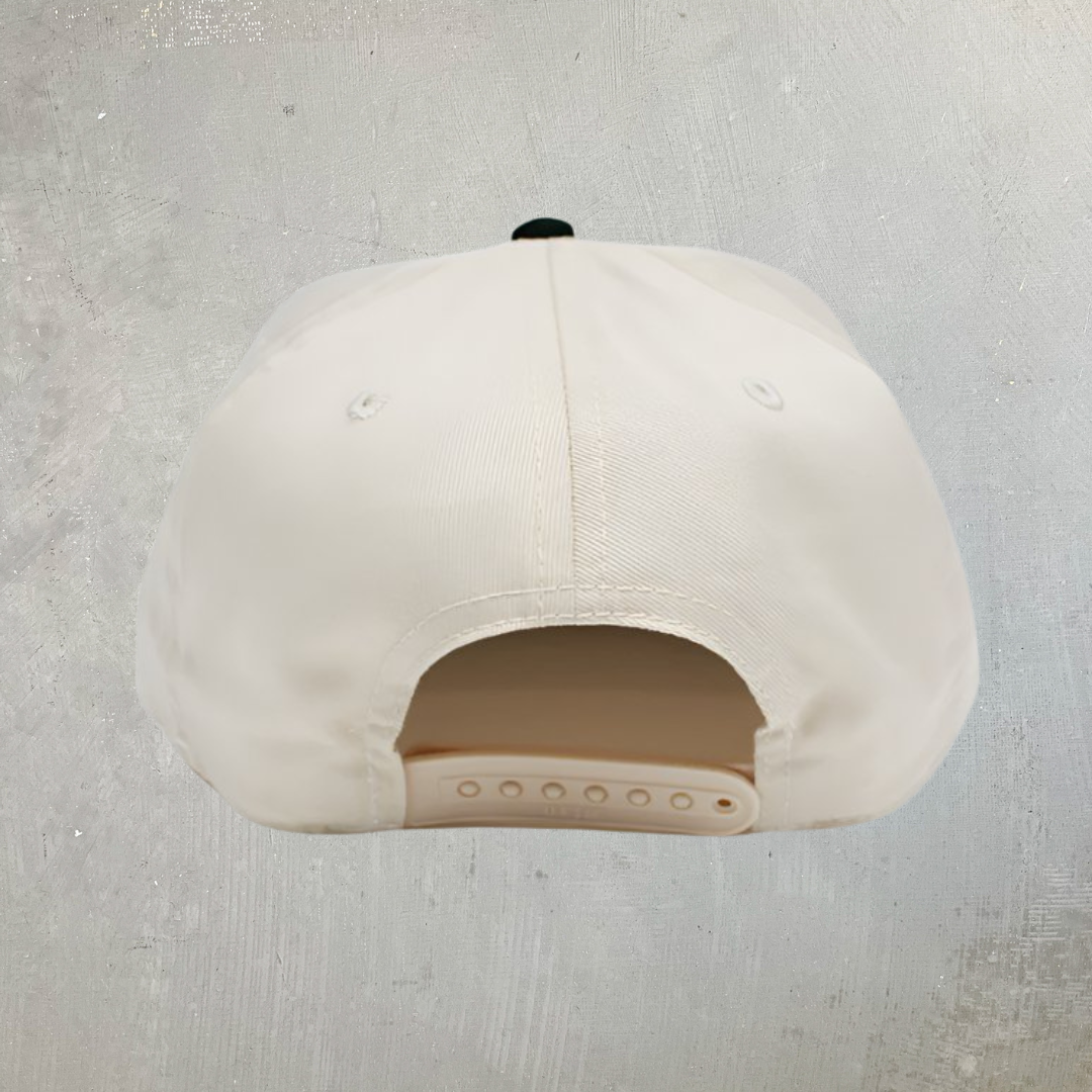 HGV Reverse Logo Natural/Green 5 Panel Snapback Hat