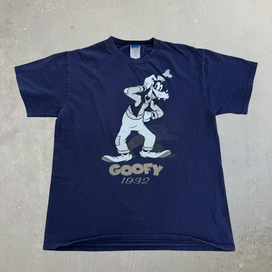 J- Vintage Disney Goofy Character & Text Graphic Tee - M