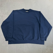 J- Vintage LL Bean Blank Navy Crewneck - 2XL