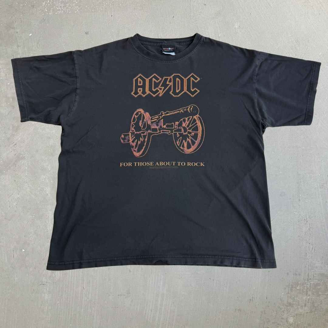 Vintage '03 AC/DC For Those About To Rock Graphic Artimonde Tag Tee - XL