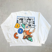 J- Vintage Disney Doc Dwarf Graphic Crewneck - L