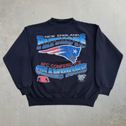 Vintage '96 New England Patriots NFL AFC Champions Crewneck - M