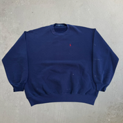 J- Vintage 90s Polo RL Embroidered Logo Made In USA Crewneck - XL