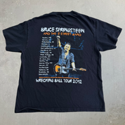 J- Vintage '12 Bruce Springsteen Wrecking Ball Tour Picture Tee - L