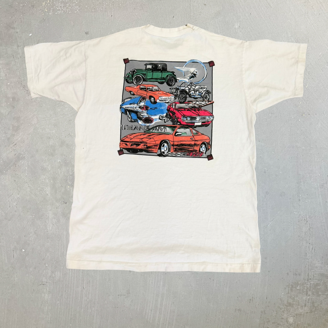 J- Vintage '96 Trans AM GP Car Graphic Made In USA Single Stitch Tee - XL