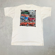 J- Vintage '96 Trans AM GP Car Graphic Made In USA Single Stitch Tee - XL
