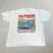 J- Vintage 90s Big Johnson Lubes Graphic Made In USA Single Stitch Tee - XL