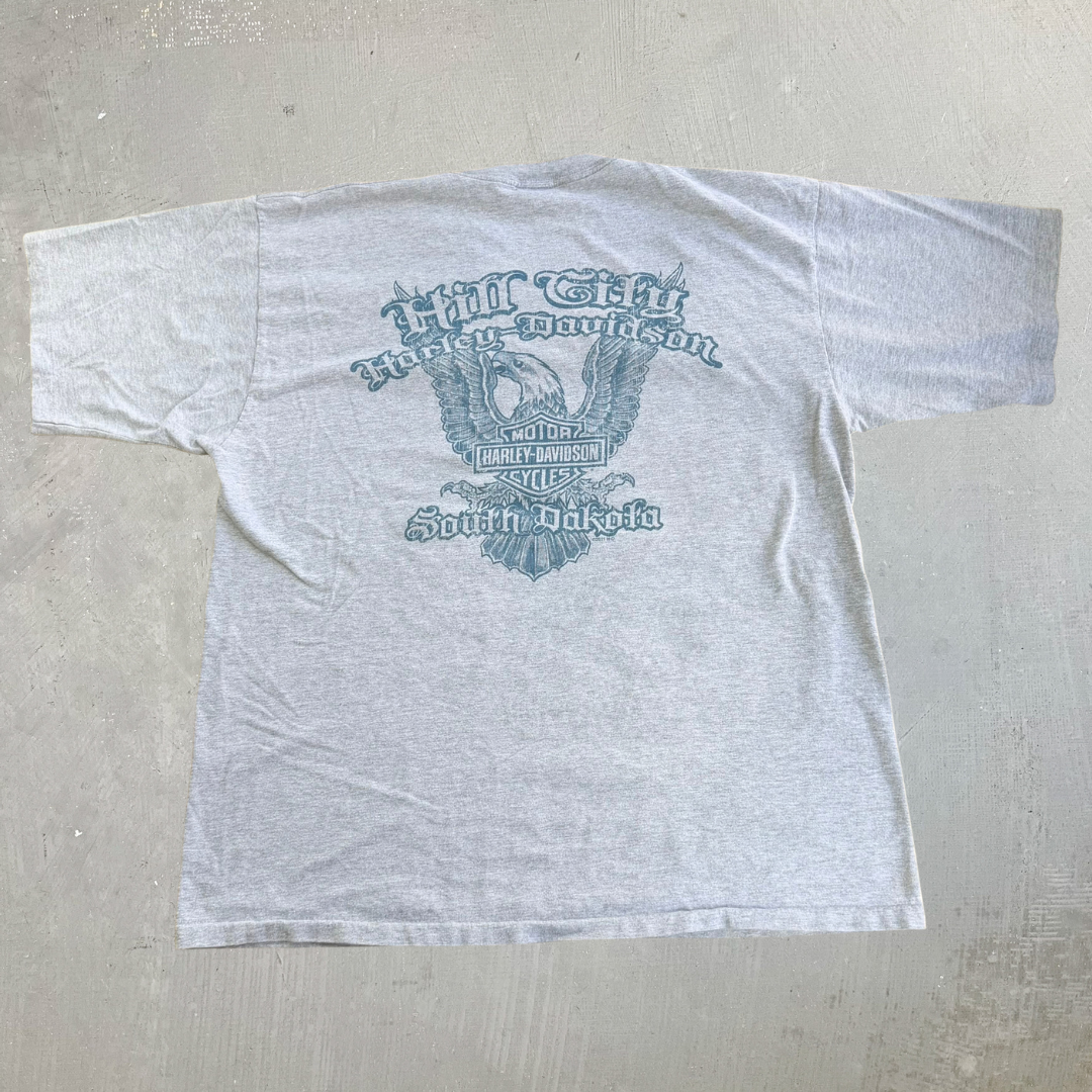 Vintage '11 Harley Davidson Sturgis South Dakota Jumbo Print Graphic Made In USA Tee - 2XL
