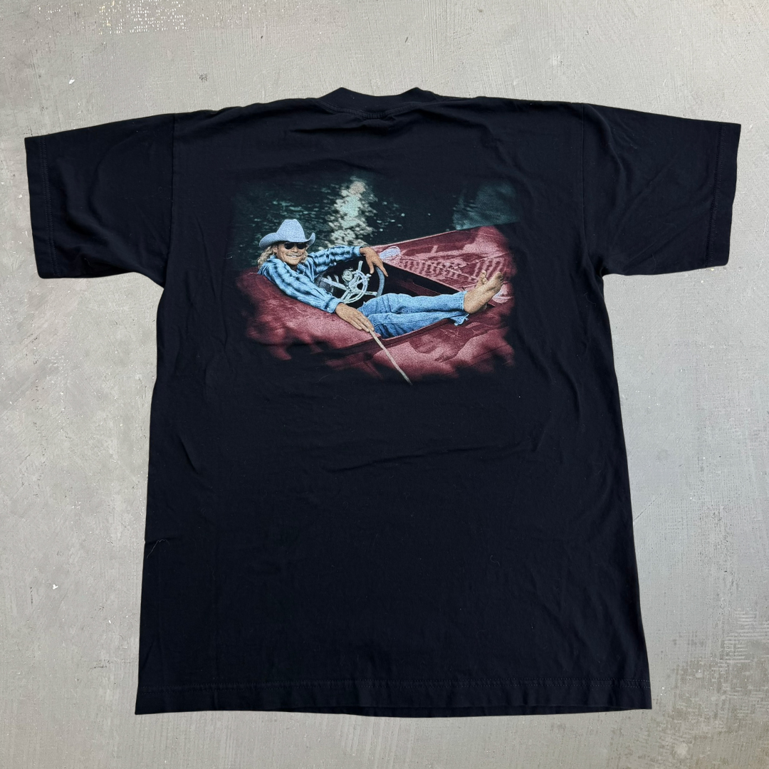 J- Vintage '95 Alan Jackson Everything I Love Picture Graphic Tee - L