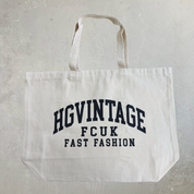 J- HG Vintage Fcuk Fast Fashion Tote Bag - Black