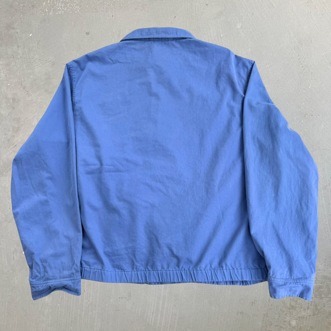 Vintage 90s Polo RL Embroidered Logo Baby Blue Harrington Lightweight Jacket - 2XL