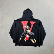 F- Vlone City Morgue Dogs Cropped Hoodie