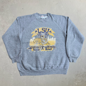 J- Vintage LSU SEC Champs Geaux Tigers Sugar Bowl Graphic Made In USA Crewneck - L