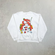 F- Vintage '89 University Of Auburn Football Team Tiger Mascot Crewneck