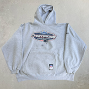 J- Vintage '05 New England Patriots NFL Reebok Super Bowl 39 Champions Graphic Hoodie - XL