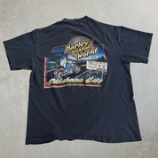 J- Vintage '93 Harley Davidson Oklahoma City Made In USA Single Stitch Tee - L