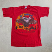 J- Vintage '87 Sturgis Black Hills Motorcycle Rally Graphic Made In USA Single Stitch Tee - S