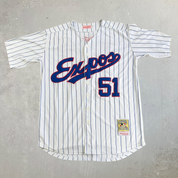 Vintage Montreal Expos Randy Johnson MLB Mitchell & Ness Baseball Jersey - 44 (fits L)