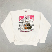 J- Vintage '93 Country Music Graphic Made In USA Crewneck - XL