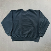 J- Vintage Tommy Hilfiger Embroidered Logo Crewneck - XL