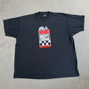 J- Vintage 90s Indy Car Rick Mears Night Of Champions Racing Graphic Made In USA Single Stitch Tee - 2XL