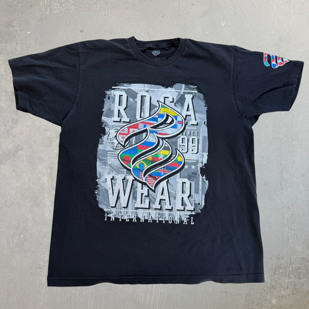 J- Vintage Rocawear Text & Graphic Tee - L
