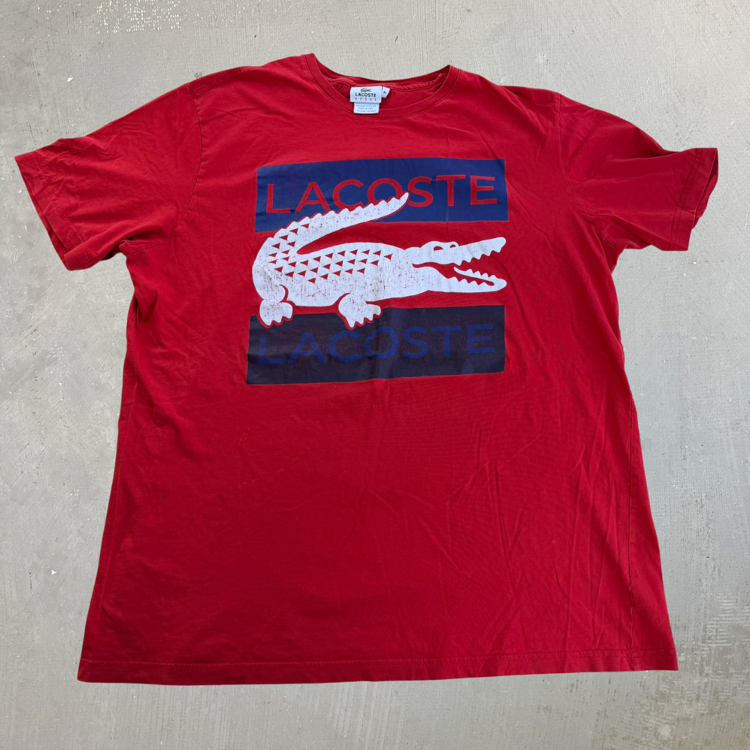 J- Vintage Lacoste Sport Graphic Logo tee - 8L (fits L/XL)