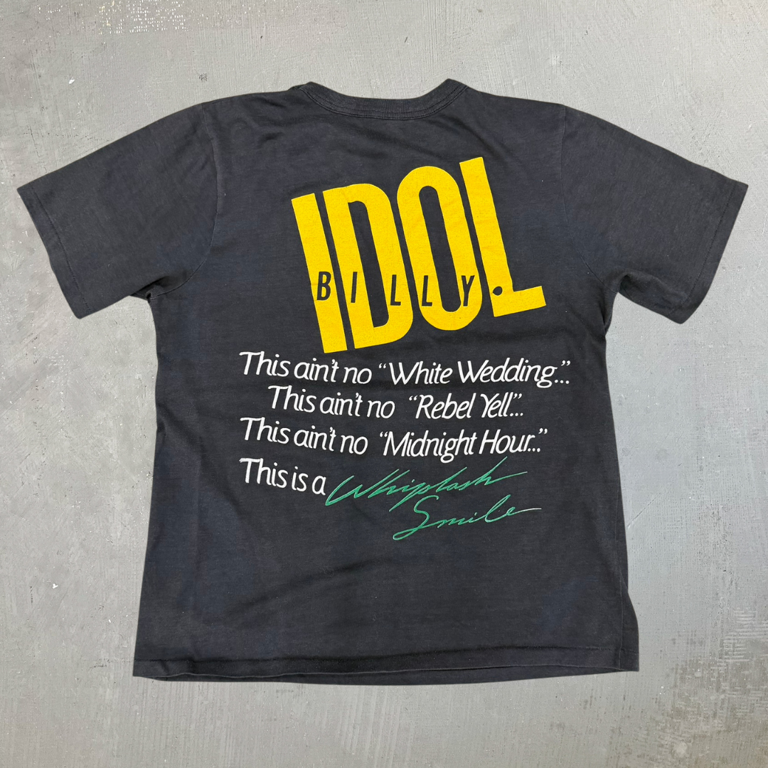 J- Vintage '86 Billy Idol Picture Tour Single Stitch Tee - L