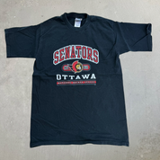 J- Vintage Ottawa Senators Youth Picture NHL Pro Player Graphic Tee - 18-20 (M)