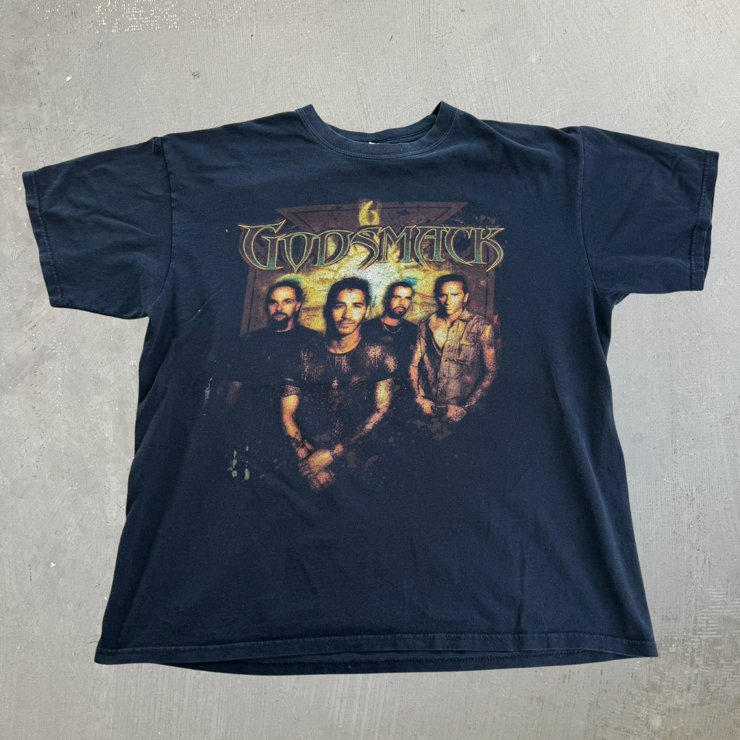 J- Vintage '02 Godsmack Smack This! Tour Picture Graphic Tee - XL