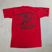 J- Vintage '87 Sturgis Black Hills Motorcycle Rally Graphic Made In USA Single Stitch Tee - S