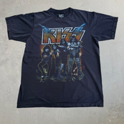 J- Vintage Kiss Graphic Heavy Metal Tag Tee - M