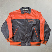 J- Vintage Cleveland Browns NFL Mirage Leather Jacket - XL