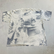 J- Vintage Guitars & Drum Sets All Over Print Graphic Tee - XL