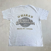 Vintage '01 Harley Davidson Delta BC Canada If I Have To Explain You Wouldn't Understand Text Graphic Made In USA Tee - L