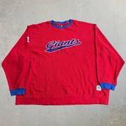 J- Vintage New York Giants NFL Reebok Embroidered Logo Knit Sweater - 2XL