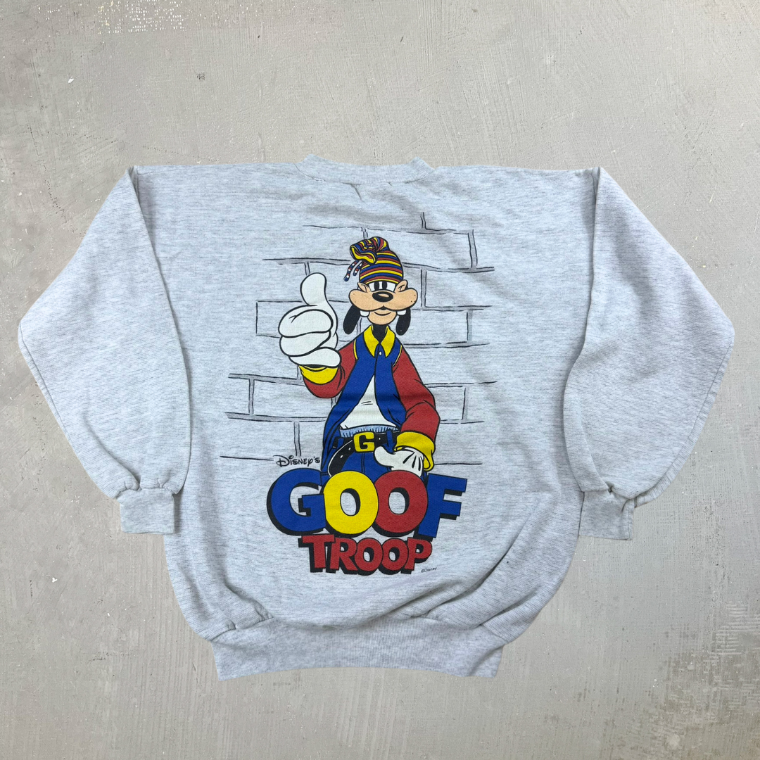 J- Vintage Disney Goof Troop Graphic Crewneck - L