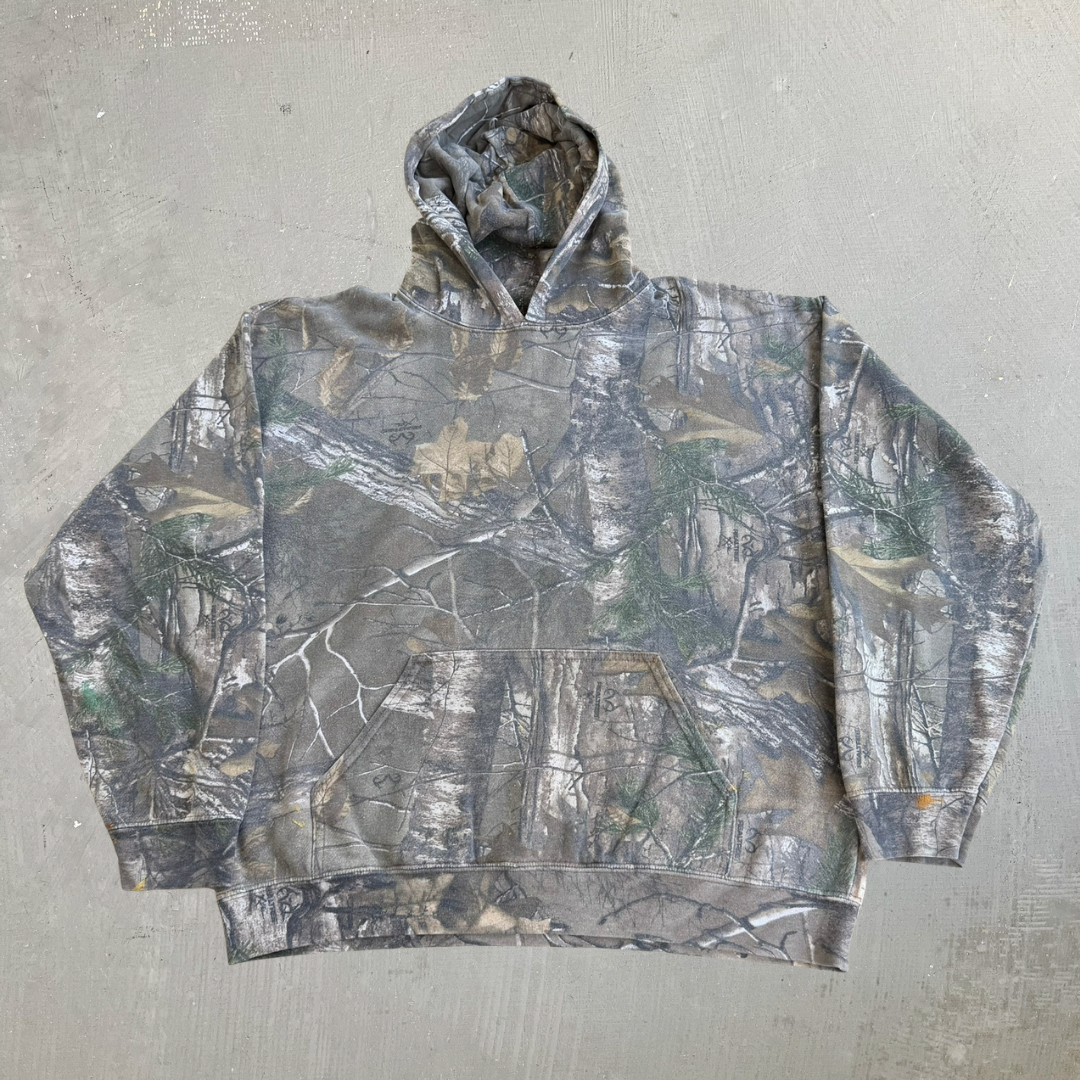J- Vintage Real Tree Camo Xtra Print Hoodie - L