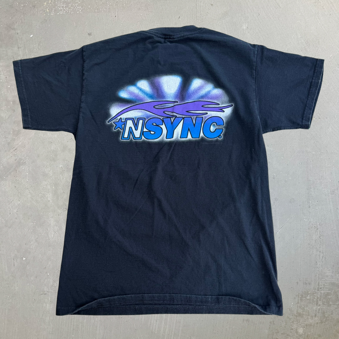 J- Vintage '99 NSYNC Concert Picture Graphic  Tee - M