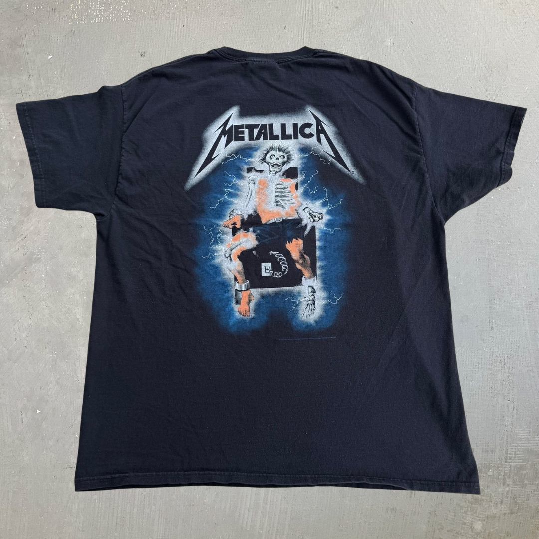 J- Vintage '07 Metallica Ride The Lightning Graphic Reprint Tee - XL