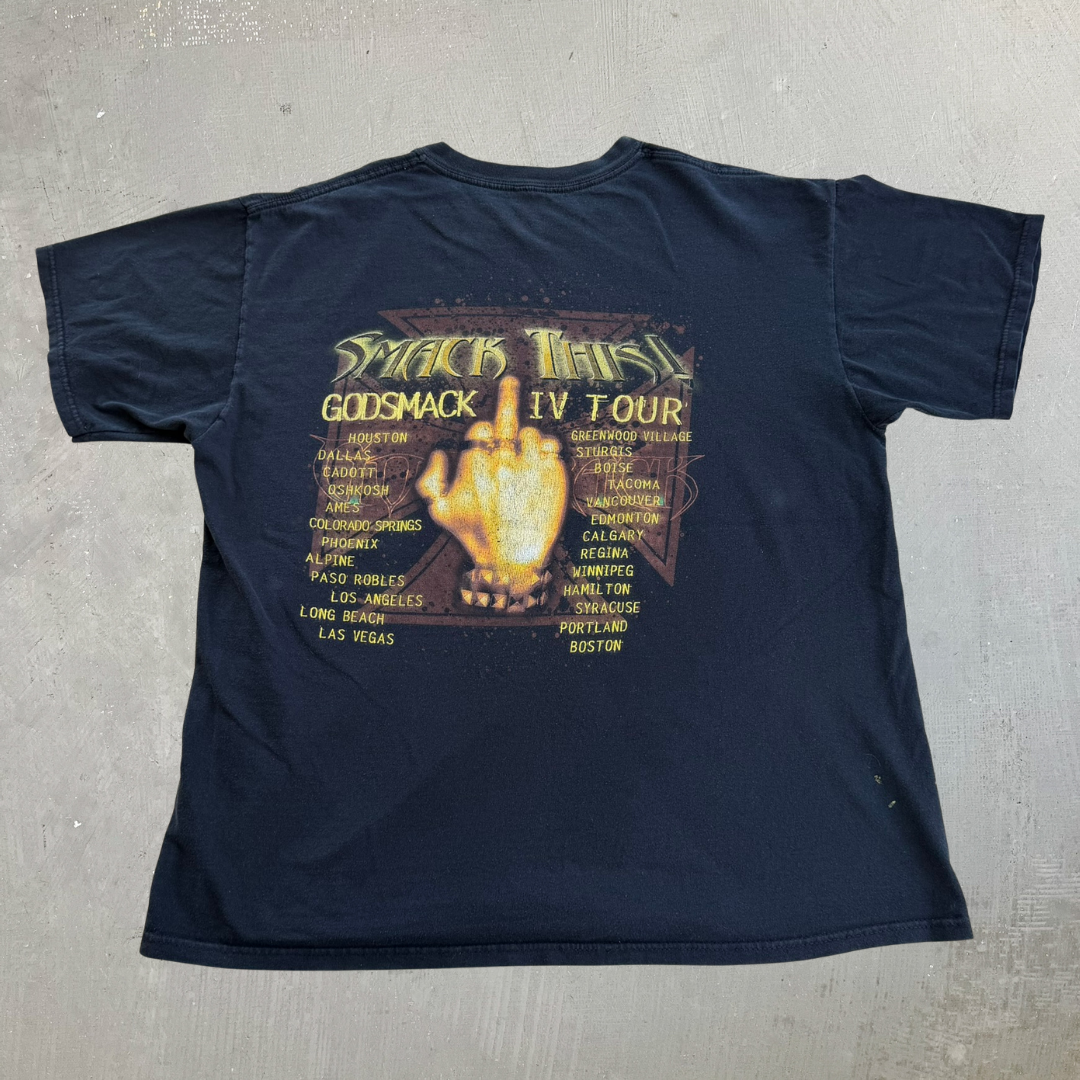 J- Vintage '02 Godsmack Smack This! Tour Picture Graphic Tee - XL
