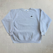 J- Vintage 90s Adidas Embroidered Logo Made In USA Crewneck - M